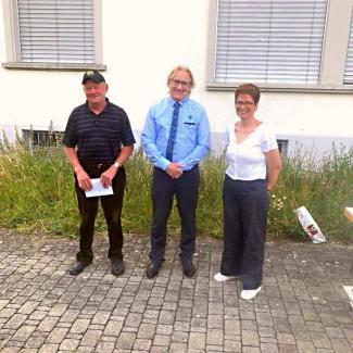 Gruppenfoto v.l.n.r Christian Lüthi, Martin Goldenberger, Corinna Erismann